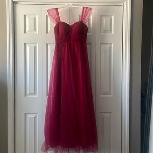 AZAZIE Burgundy Bridesmaid Dress